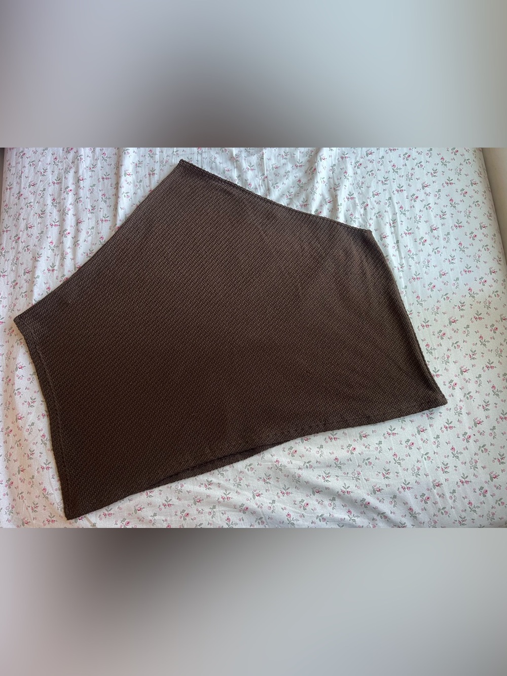 Brown Knit pancho